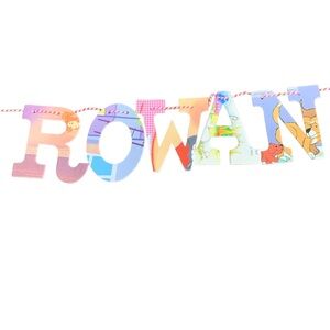 Personalized Storybook Name Banner “ROWAN”